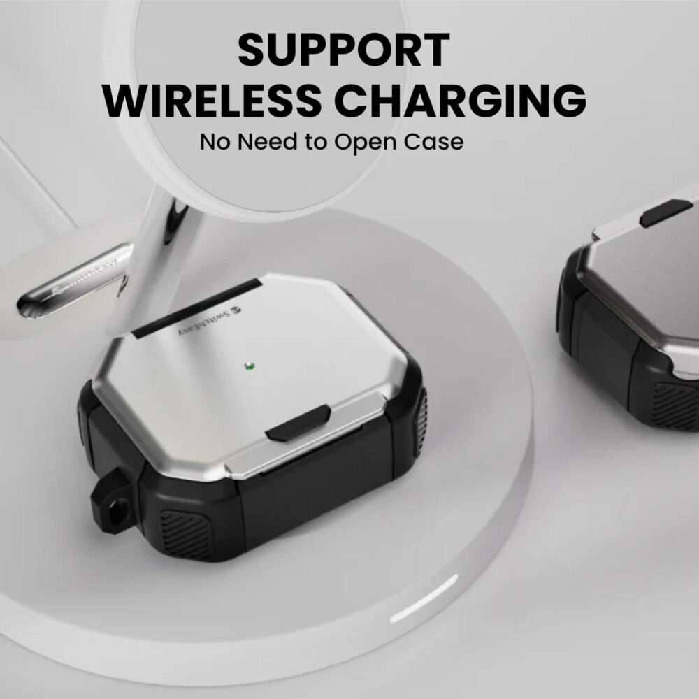 SwitchEasy Defender+ Case Airpods Pro 2 / 1 Casing With Phone Stand Holder Protection foto 4