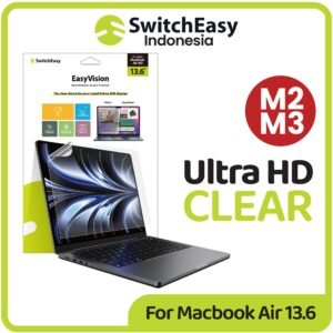 SwitchEasy EasyVision Anti Gores Macbook Air 13.6 M5 / M4 / M3 / M2 Screen Guard Protector Pelindung Layar