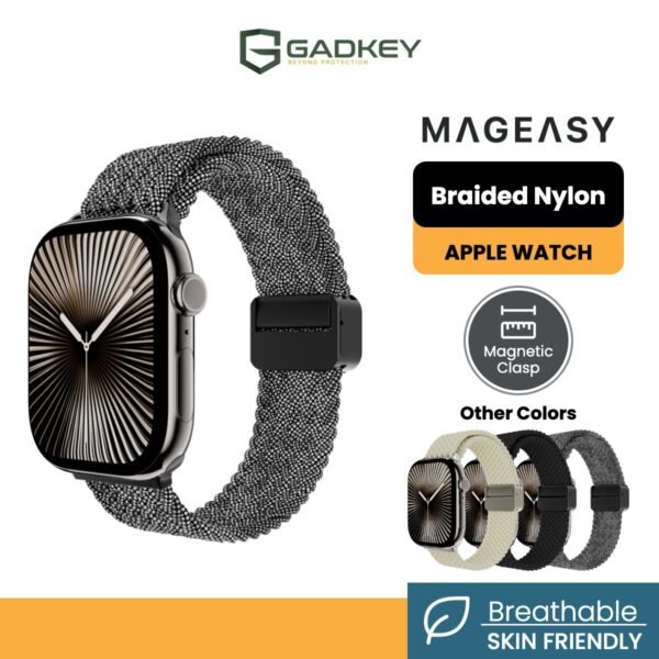 MagEasy Braided Nylon Strap Apple Watch Ultra / 11 / 10 / 8 / 7 / 6 / 5 Band Tali