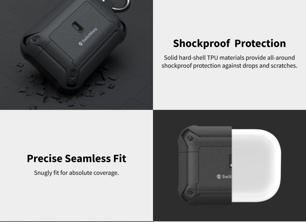 SwitchEasy Guardian Case AirPods Pro 2 / 1 Casing Cover Lock Protection foto 2