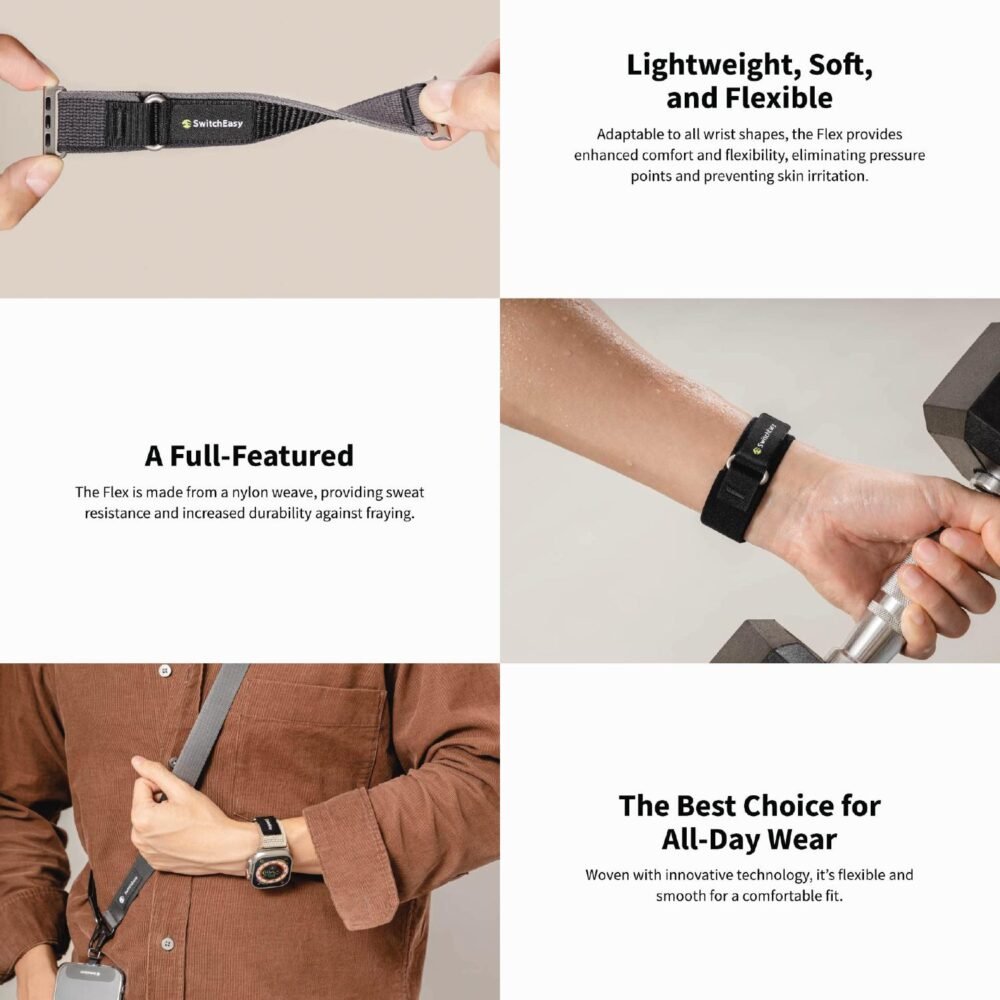 SwitchEasy Flex Loop Band Strap Apple Watch Ultra / 11 / 10 / 9 / 8 / 7 / 6 / 5 / SE 1 / 2 / 3 Tali foto 2