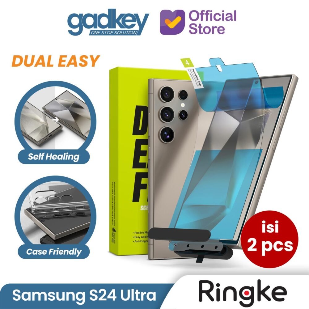 Ringke Dual Easy Anti Gores Samsung Galaxy S24 Ultra Hydrogel Screen Guard Protector