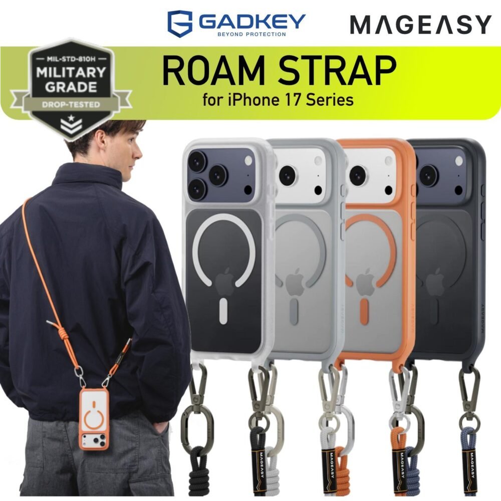 MagEasy Roam Strap Case iPhone 17 Pro Max / 17 Pro / 17 / Air Casing Magsafe