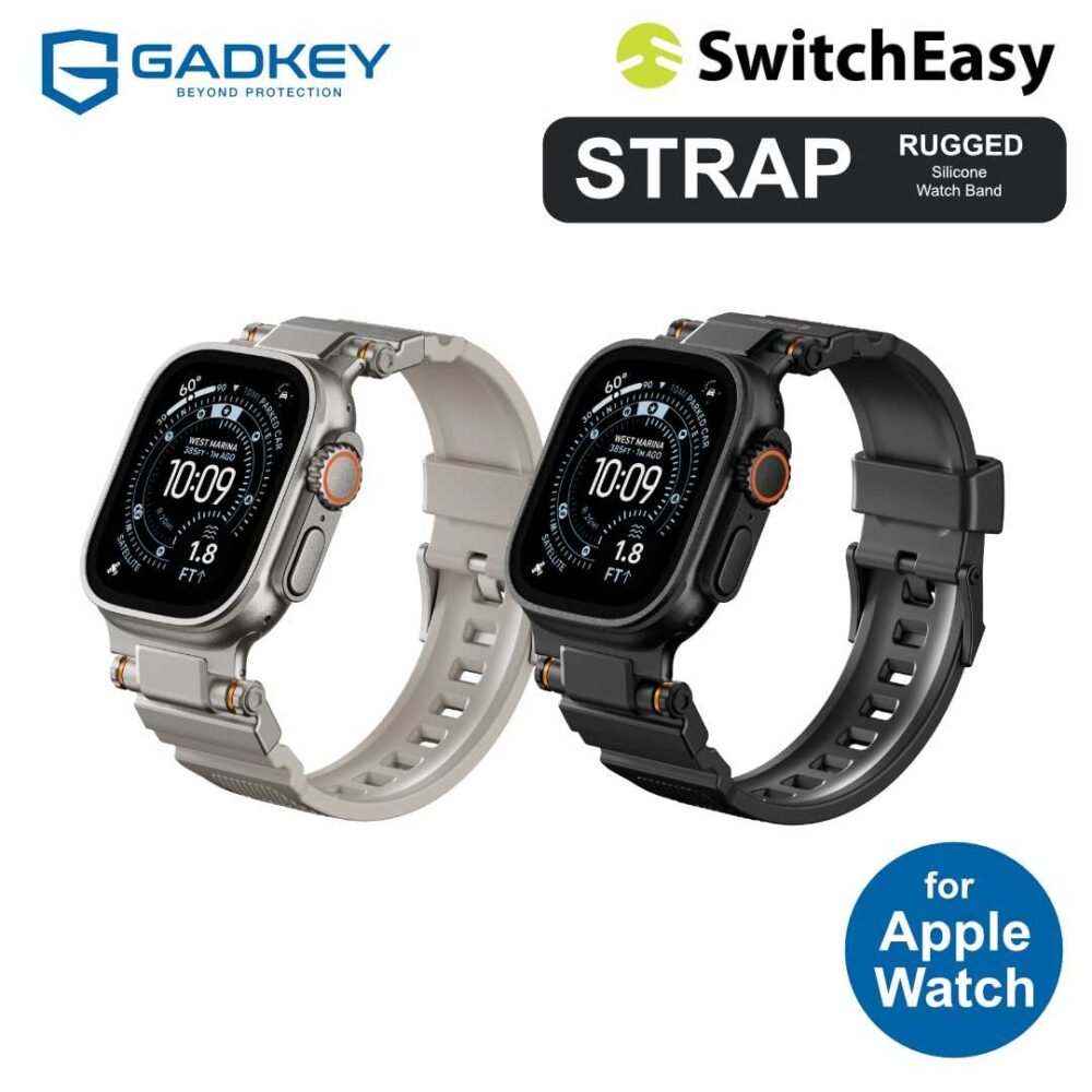 SwitchEasy Rugged Silicone Band Apple Watch Ultra / 11 / 10 / 9 / 8 / 7 / 6 / 5 Band Tali