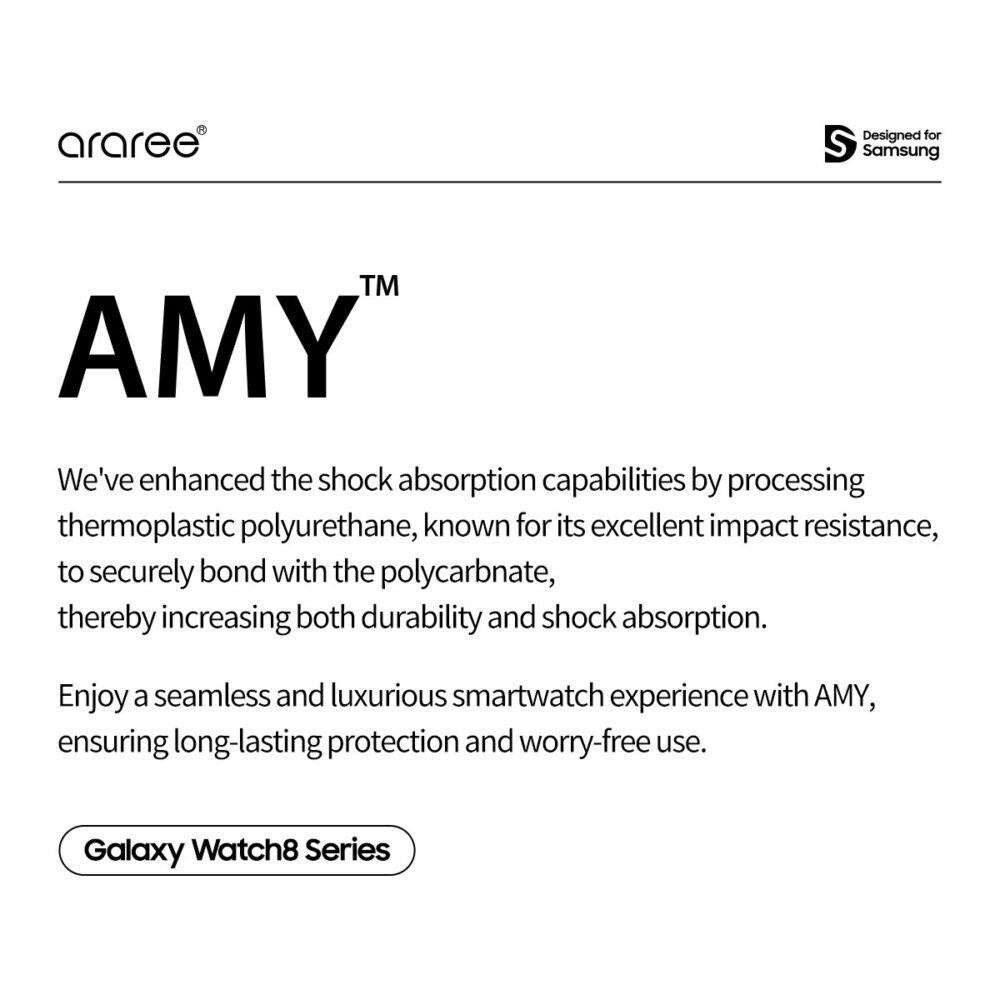 Araree Amy Case Samsung Galaxy Watch 8 44mm / 40mm Casing foto 6