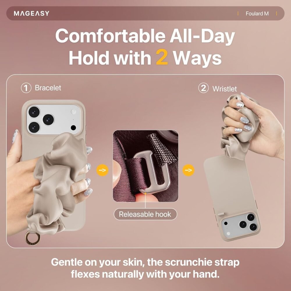 MagEasy Foulard Strap Case iPhone 17 Pro Max / 17 Pro / 17 / Air Casing Magsafe foto 6