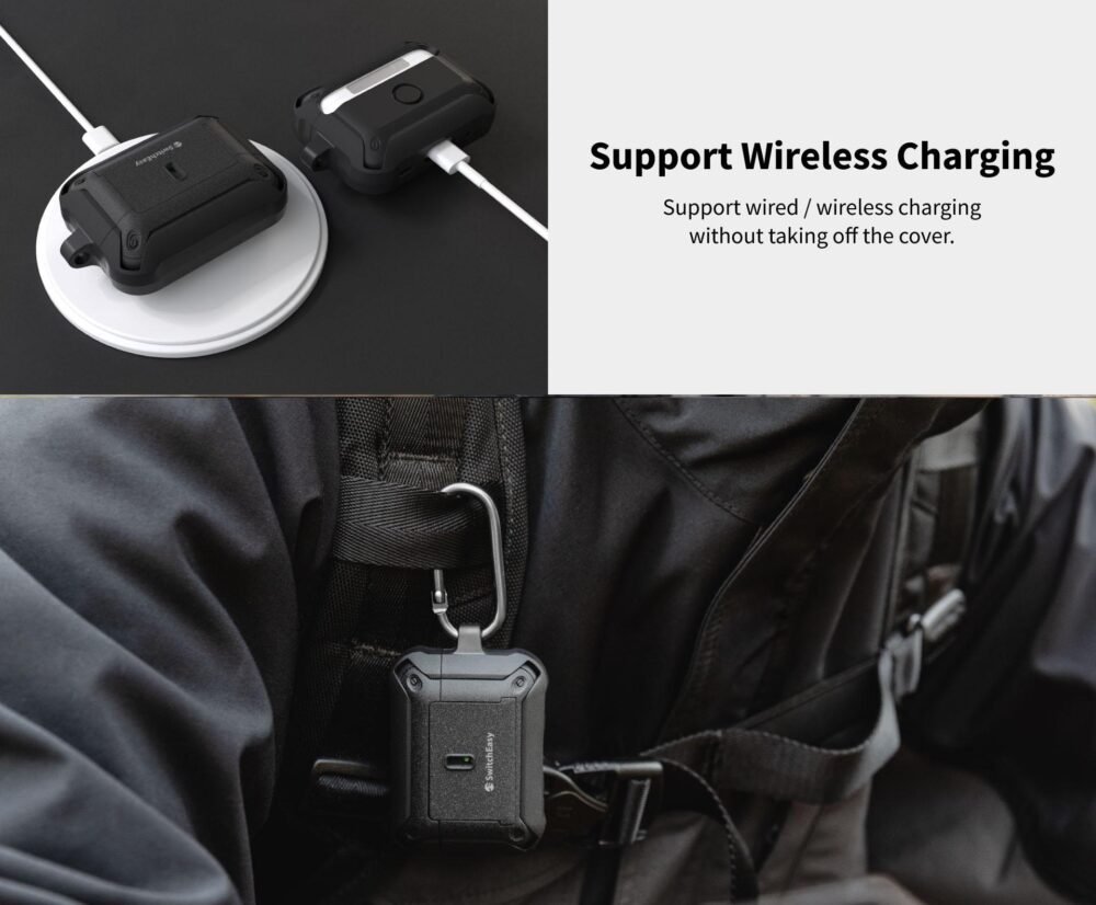 SwitchEasy Guardian Case AirPods Pro 2 / 1 Casing Cover Lock Protection foto 4
