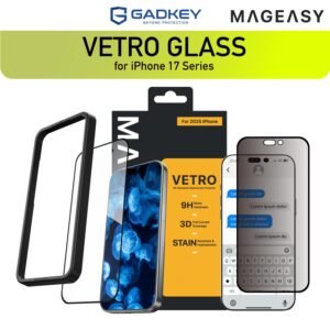 MagEasy Vetro Tempered Glass iPhone 17 Pro Max / 17 Pro / 17 / Air Anti Gores Screen Guard Protector