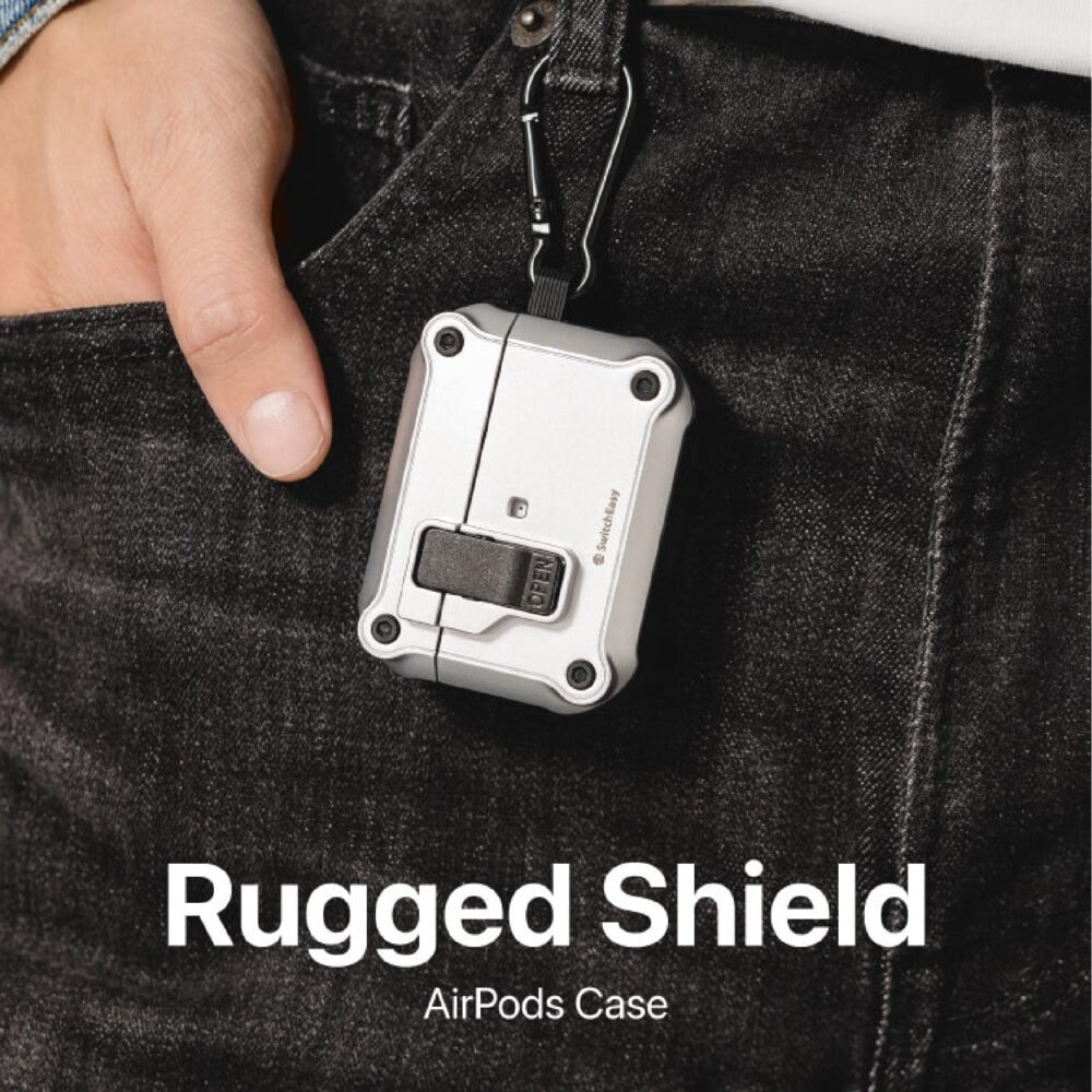 SwitchEasy Rugged Shield Lock Case Airpods Pro 2 / 1 Casing Cover Protection foto 6