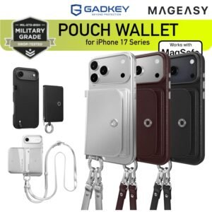 MagEasy Pouch Wallet Strap Case iPhone 17 Pro Max / 17 Pro / 17 / Air Casing Magsafe