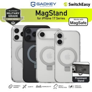 SwitchEasy MagStand Case iPhone 17 Pro Max / 17 Pro / 17 / Air Casing Clear Magsafe