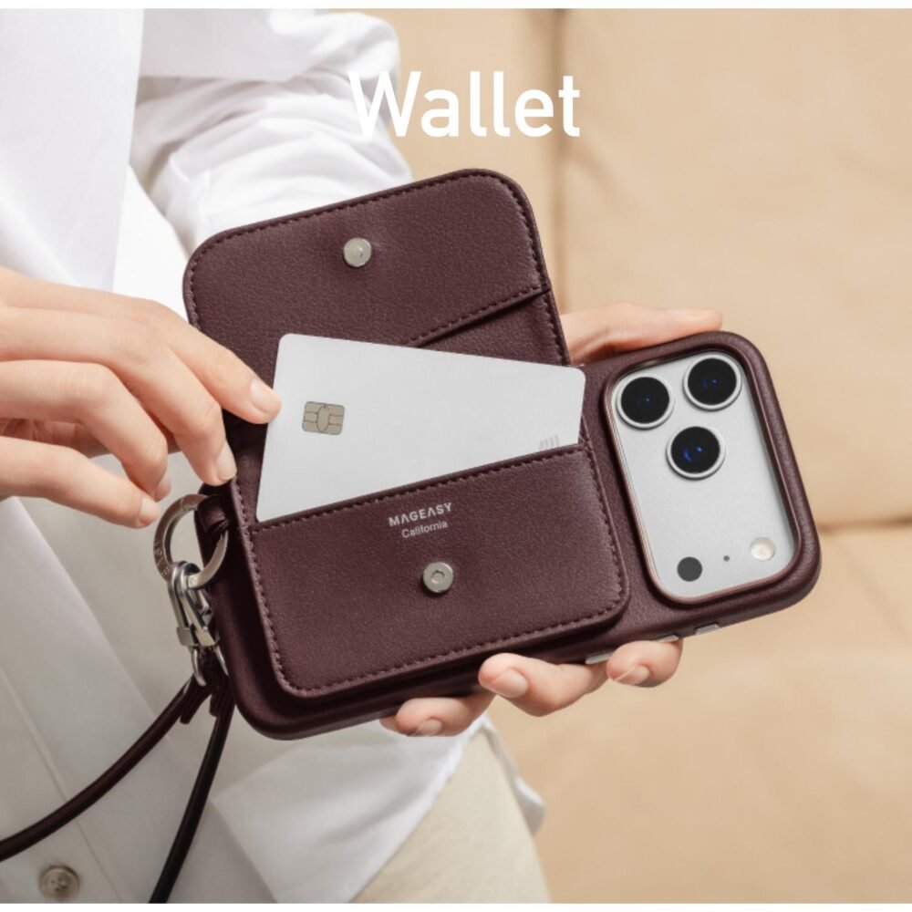 MagEasy Pouch Wallet Strap Case iPhone 17 Pro Max / 17 Pro / 17 / Air Casing Magsafe foto 3