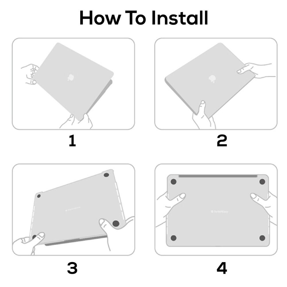 SwitchEasy Nude Case MacBook Air 13.6 M5 / M4 / M3 / M2 Casing Hardcase Cover Protection foto 4