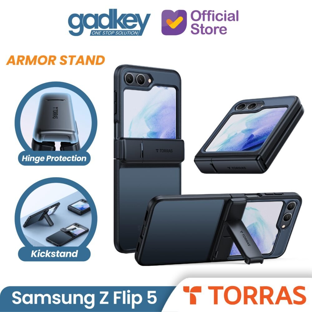Torras Armor Stand Case Samsung Galaxy Z Flip 5 Casing