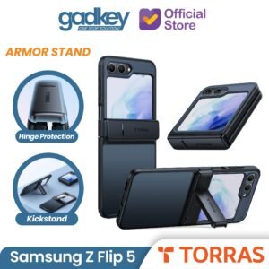 Torras Armor Stand Case Samsung Galaxy Z Flip 5 Casing