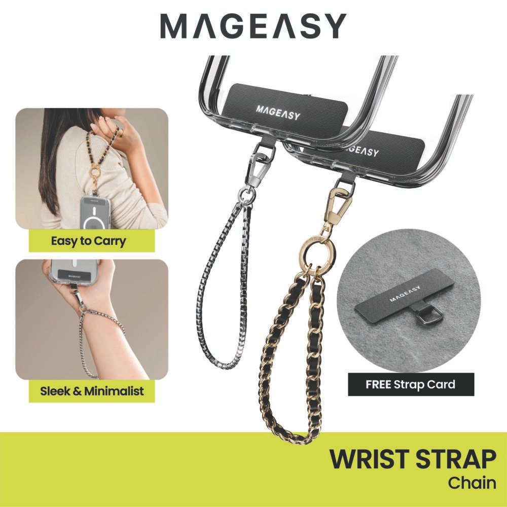MagEasy Chic Chain Wrist Strap Tali Lanyard Gantungan