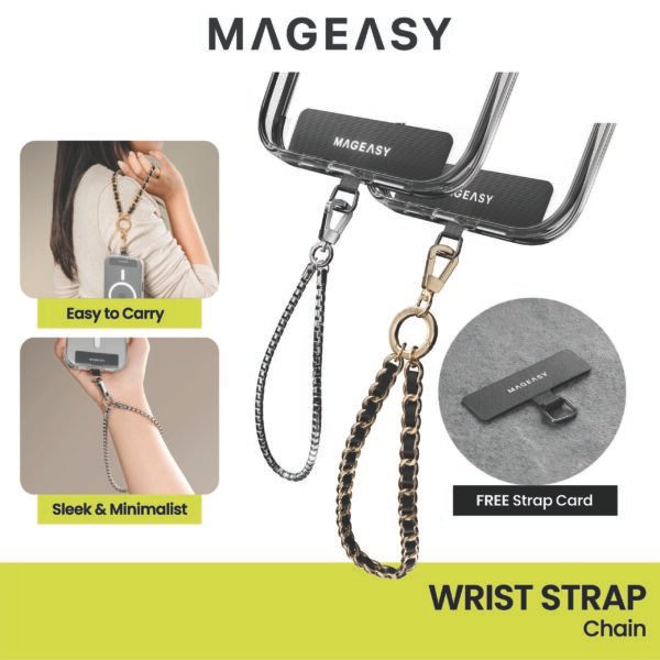 MagEasy Chic Chain Wrist Strap Tali Lanyard Gantungan