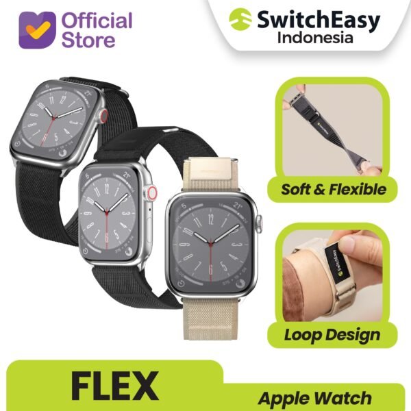 SwitchEasy Flex Loop Band Strap Apple Watch Ultra / 11 / 10 / 9 / 8 / 7 / 6 / 5 / SE 1 / 2 / 3 Tali