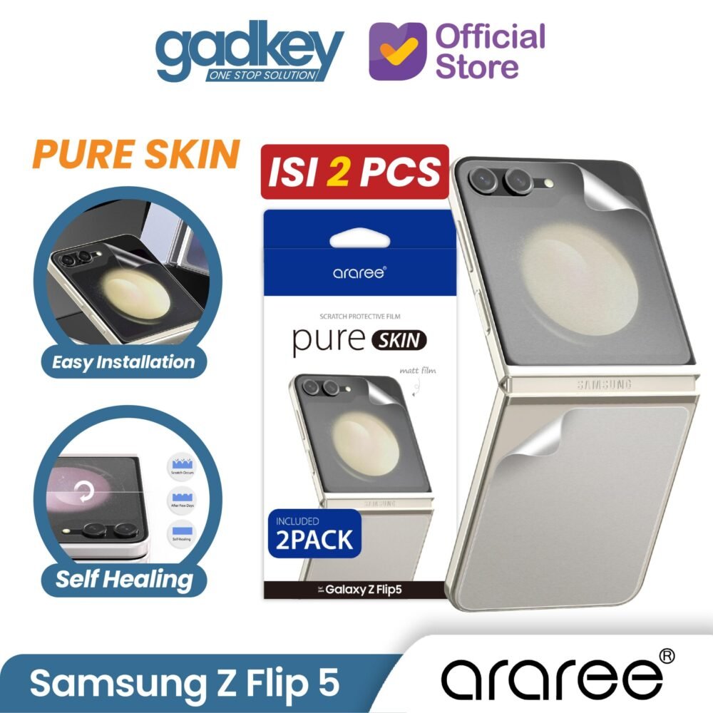 Araree Pure Skin Anti Gores Samsung Galaxy Z Flip 5 Screen Guard Protector