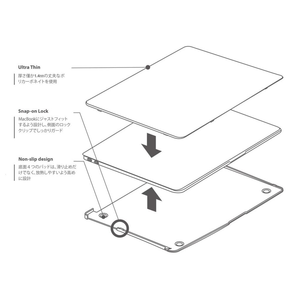 SwitchEasy Nude Case Macbook Air 13 M1 / 2020 Casing Cover Hardcase foto 4