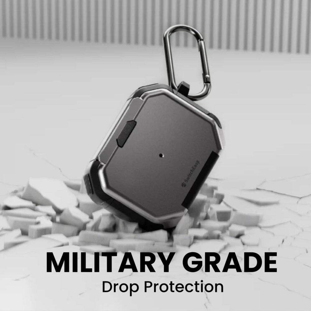 SwitchEasy Defender+ Case Airpods Pro 2 / 1 Casing With Phone Stand Holder Protection foto 3