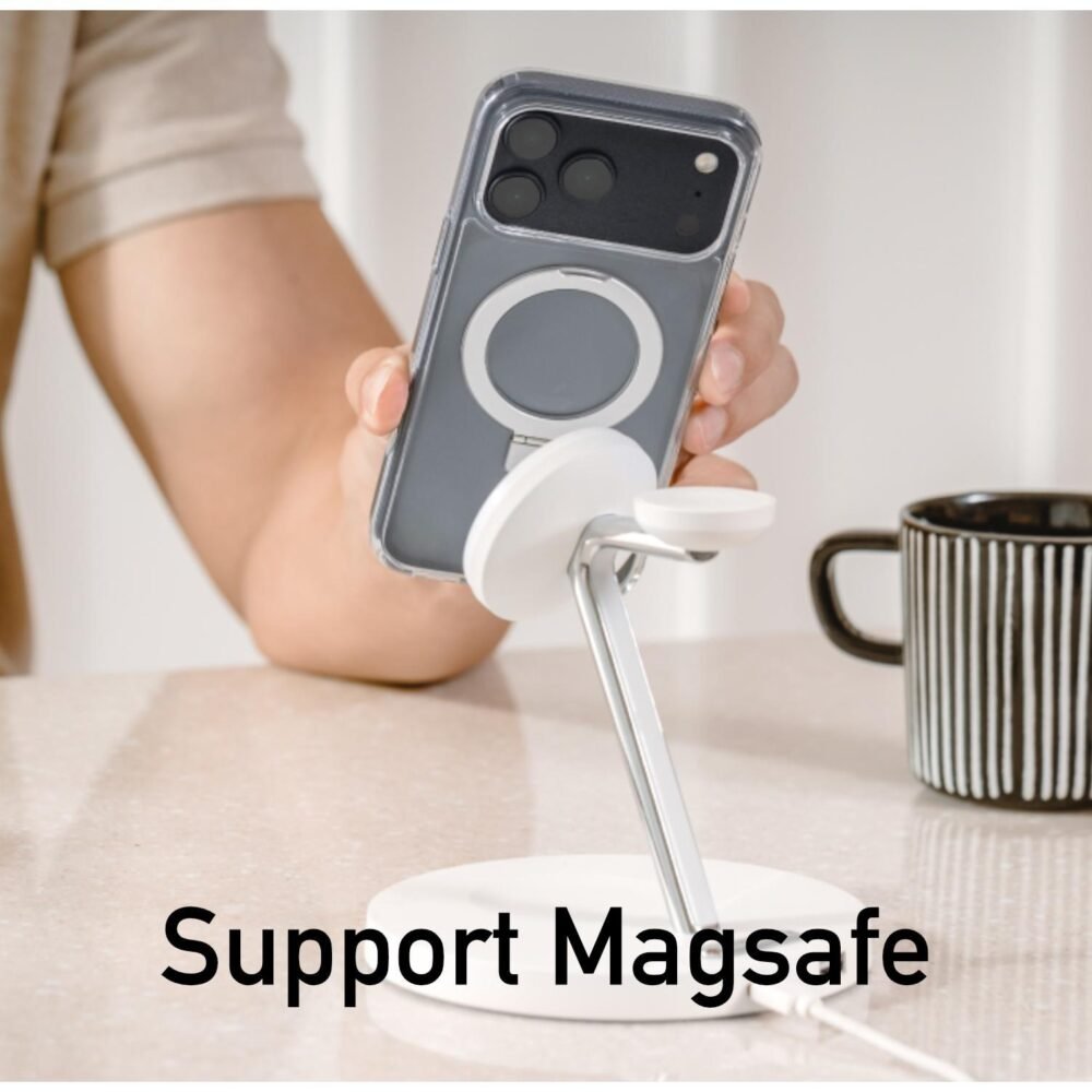SwitchEasy MagStand Case iPhone 17 Pro Max / 17 Pro / 17 / Air Casing Clear Magsafe foto 7