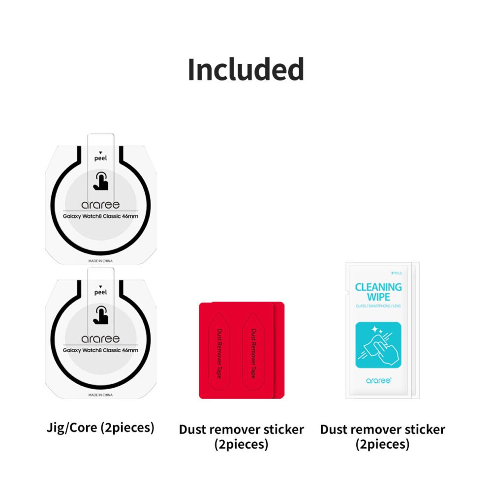 Araree Core Tempered Glass Samsung Galaxy Watch 8 44mm / 40mm / Classic 46mm Anti Gores foto 9