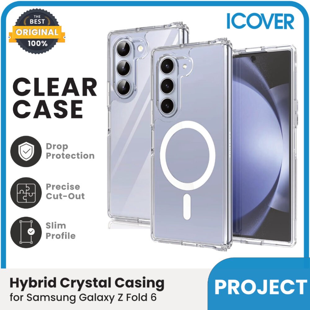 iCover Project Case Samsung Z Fold 6 Casing Clear Magsafe Cover