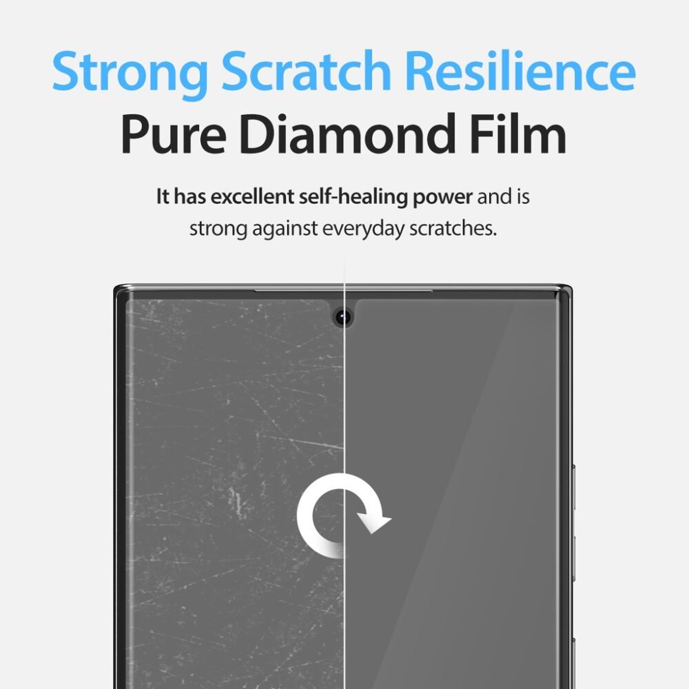 Araree Pure Diamond Anti Gores Samsung Galaxy S23 Ultra / S23 Plus / S23 Screen Guard Protector Hydrogel foto 6