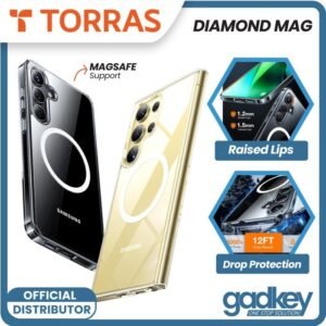 Torras Diamond Case Samsung Galaxy S24 Ultra / S24 Plus / S24 Casing Clear Cover