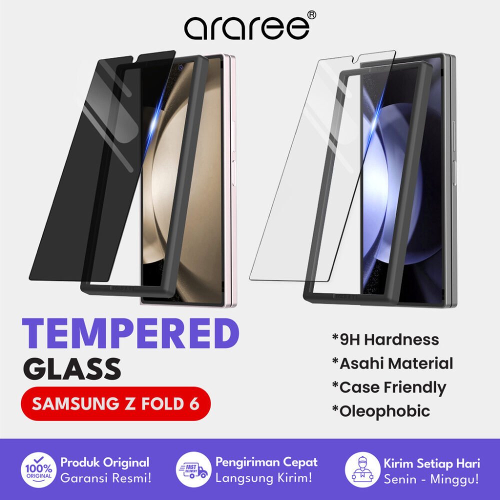 Araree Core Tempered Glass Samsung Galaxy Z Fold 6 Anti Gores Screen Guard Protector