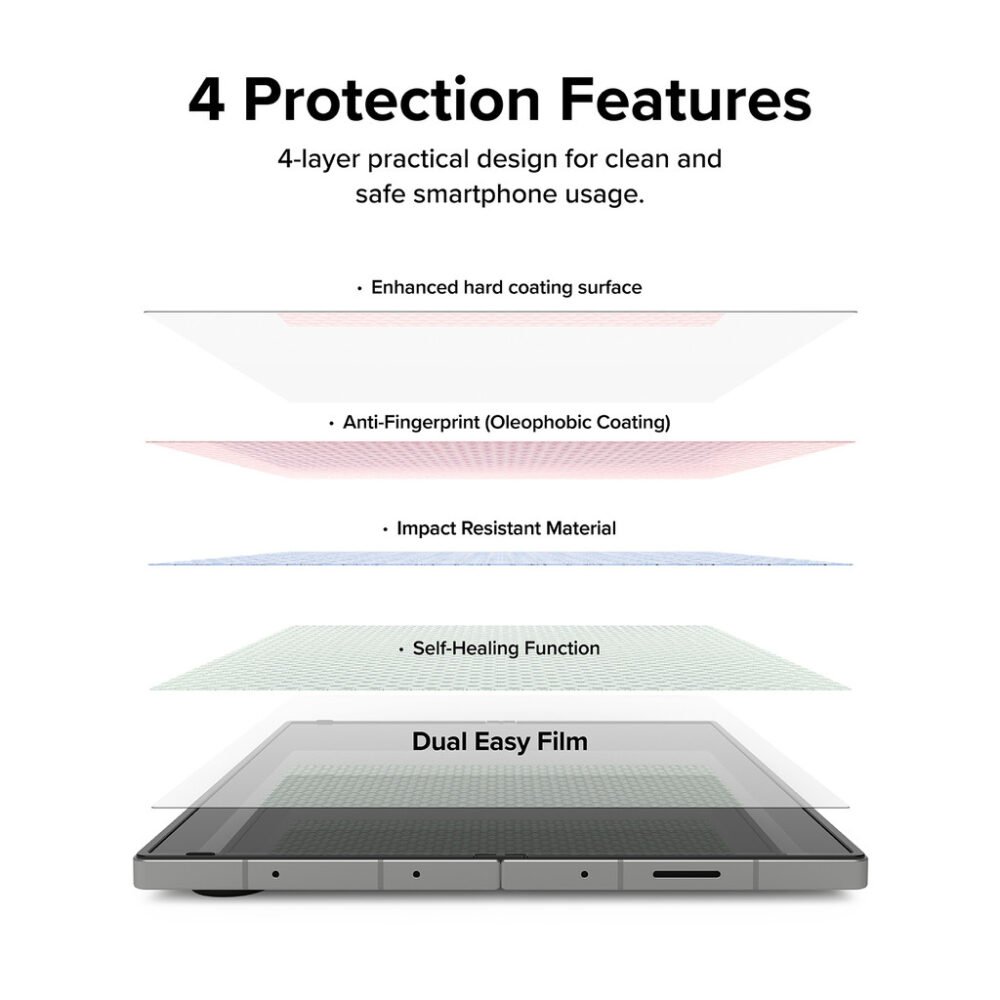 Ringke Dual Easy Screen Guard Samsung Galaxy Z Fold 6 Anti Gores Protector Hydrogel foto 4