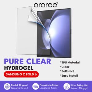 Araree Pure Clear Anti Gores Samsung Galaxy Z Fold 6  Screen Guard Protector Hydrogel