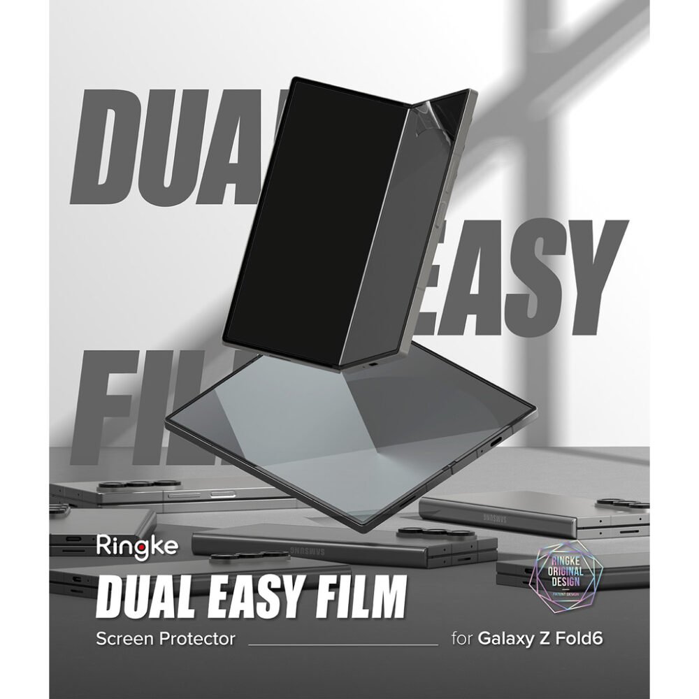 Ringke Dual Easy Screen Guard Samsung Galaxy Z Fold 6 Anti Gores Protector Hydrogel foto 9