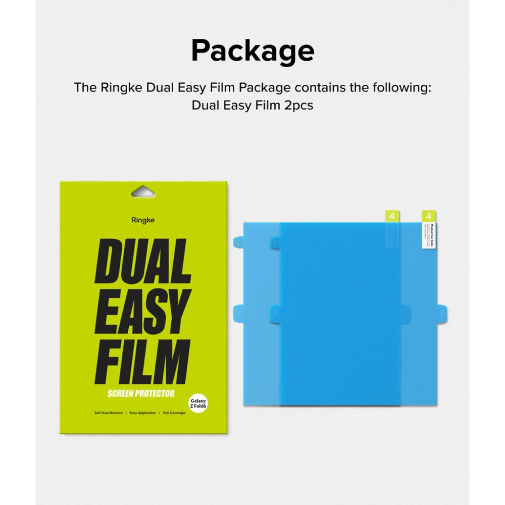 Ringke Dual Easy Screen Guard Samsung Galaxy Z Fold 6 Anti Gores Protector Hydrogel foto 7