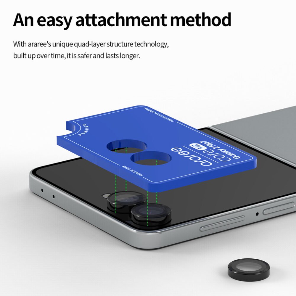 Ararre Core Anti Gores Kamera Samsung Galaxy Z Flip 7 Camera Lens Tempered Glass foto 7
