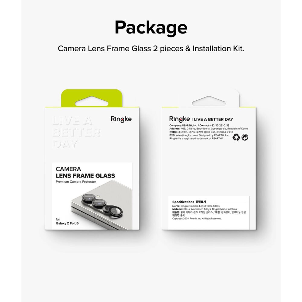 Ringke Anti Gores Kamera Samsung Galaxy Z Fold 6 foto 8