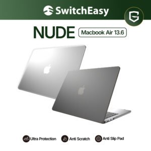 SwitchEasy Nude Case MacBook Air 13.6 M5 / M4 / M3 / M2 Casing Hardcase Cover Protection