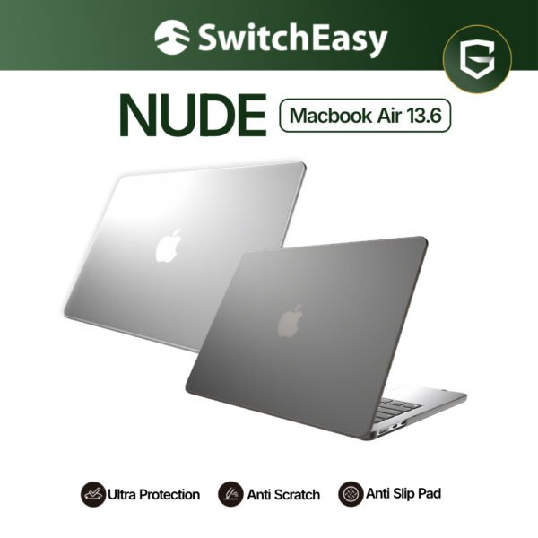 SwitchEasy Nude Case MacBook Air 13.6 M5 / M4 / M3 / M2 Casing Hardcase Cover Protection