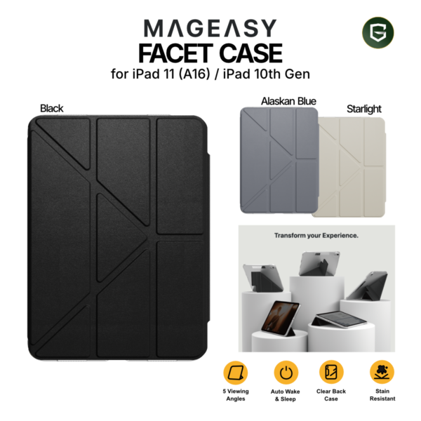 MagEasy Facet Case iPad 11 A16 / 10th Gen Casing Folio Protection