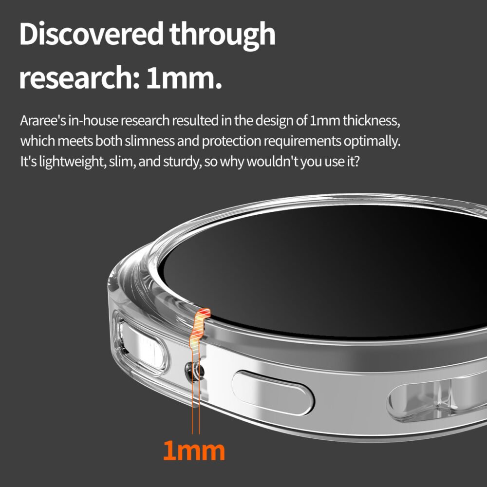 Araree Nukin Case Samsung Galaxy Watch 8 44mm / 40mm / Classic 46mm Casing Clear Cover foto 3