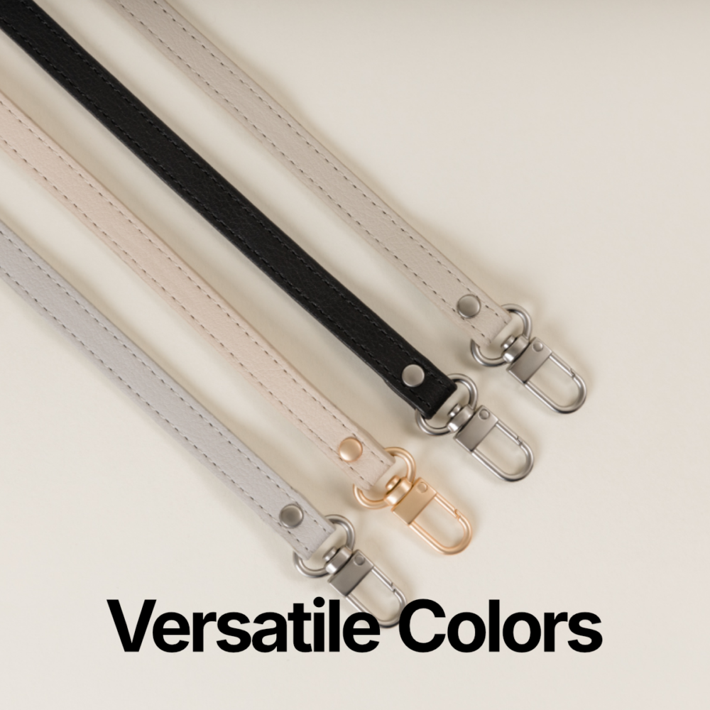 MagEasy Leather Strap 12mm Sling Lanyard - Tali HP Gantungan Kulit Premium Adjustable Free Strap Card foto 4