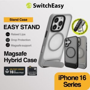 SwitchEasy EasyStand Case iPhone 16 Pro Max / 16 Pro / 16 Plus / 16 Casing Kick Stand Cover