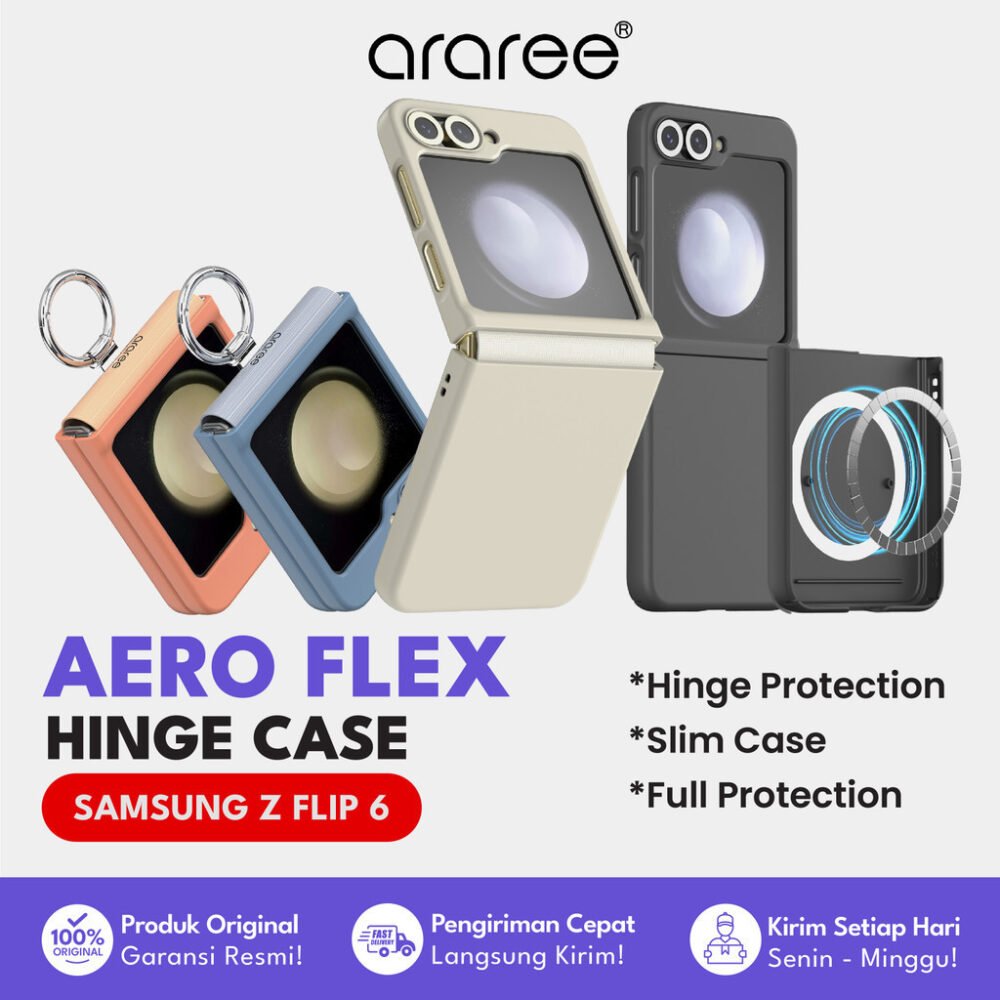 Araree Aero Flex Case Samsung Galaxy Z Flip 6 Casing Hinge Magsafe Ring Cover
