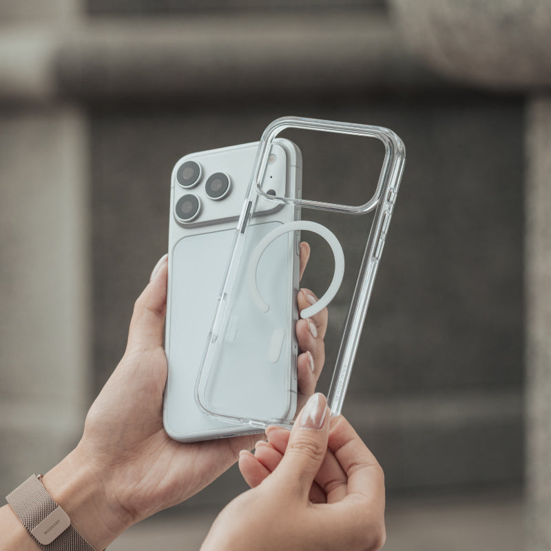 MagEasy Bright Magsafe Case iPhone 18 Pro Max / 18 Pro / 17 Pro Max / 17 Pro Casing Clear Protection foto 2